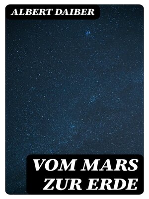 cover image of Vom Mars zur Erde
